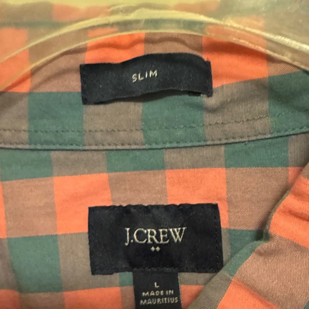 J. Crew Red Plaid Button-Down Shirt